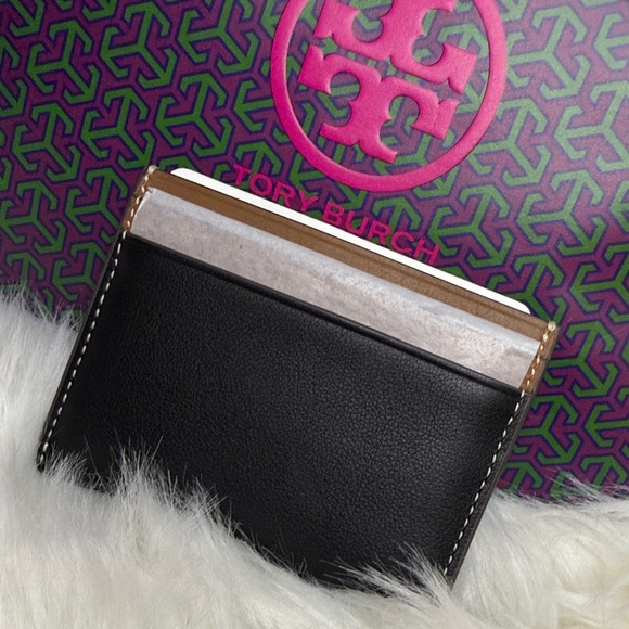 Tory Burch Two-Toned Card Holder - Picture 2 of 3